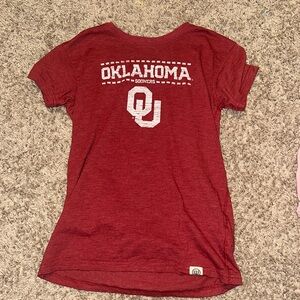 Oklahoma ou tillys girls t shirt red
